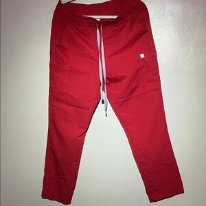 Red Scrub pants & top